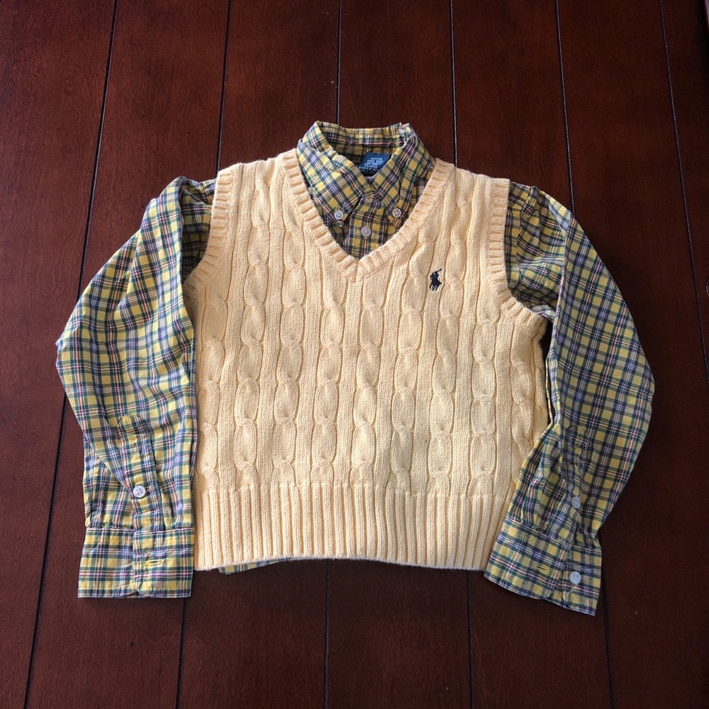 Childrenswear Little Boys Cable-Knit Sweater Vest